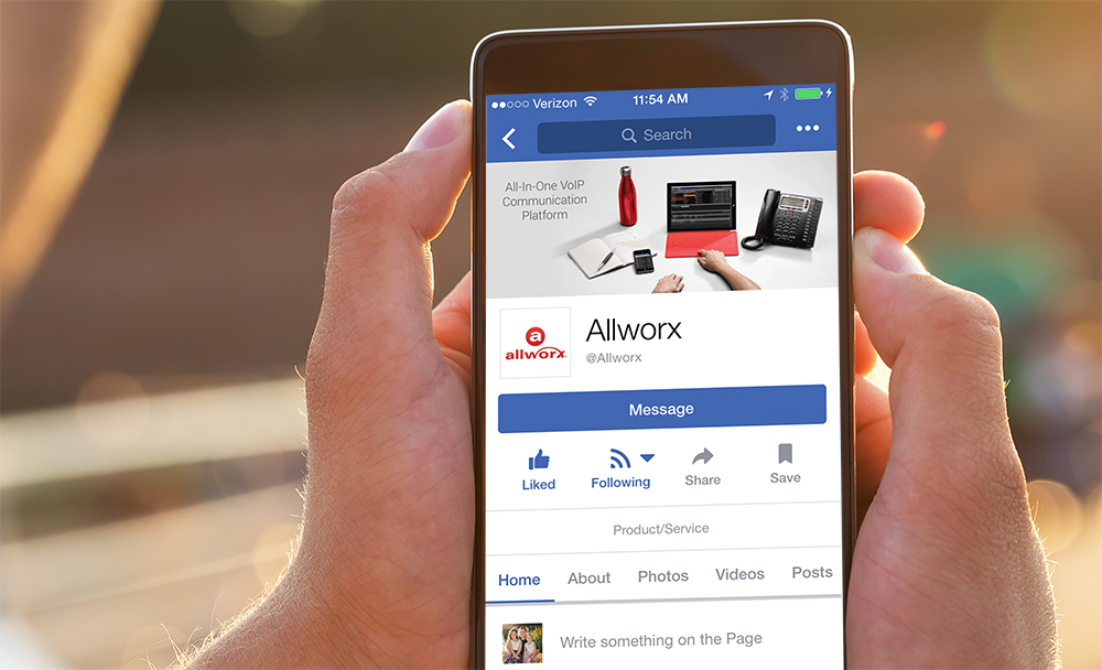 Allworx Social Media Web Design